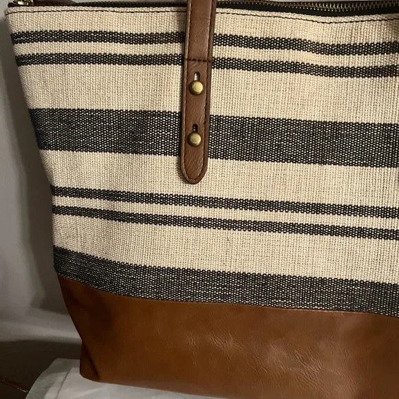 Fossil Ivory Tote Bag - Picture 5 of 11